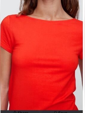 GAP Bright Red Short Sleeve Women's Tee size large nwt
